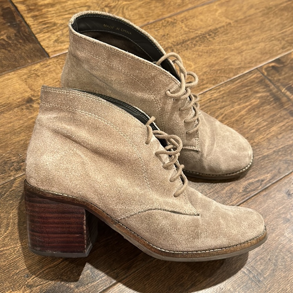 DV dolce vita tan ankle boots